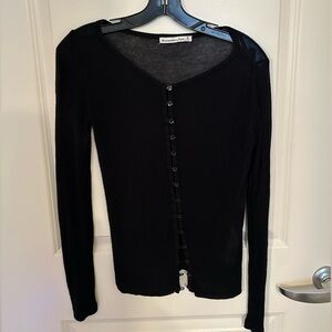 Sheer black top